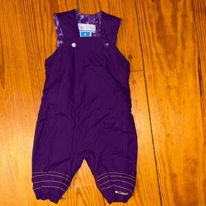 Columbia Purple Kids Snow Overalls